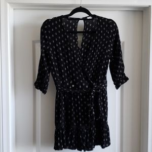 Skylar + Madison Black Boho Summer Wrap Dress